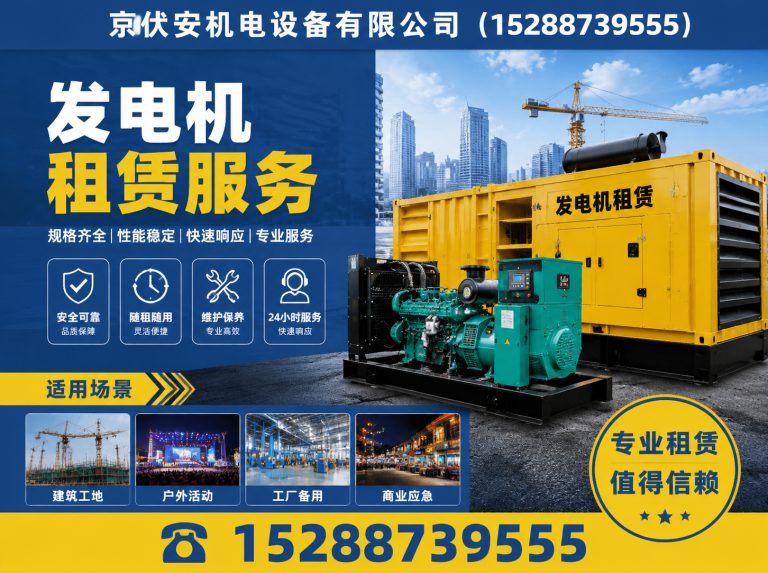巴彦淖尔发电机租赁展示图